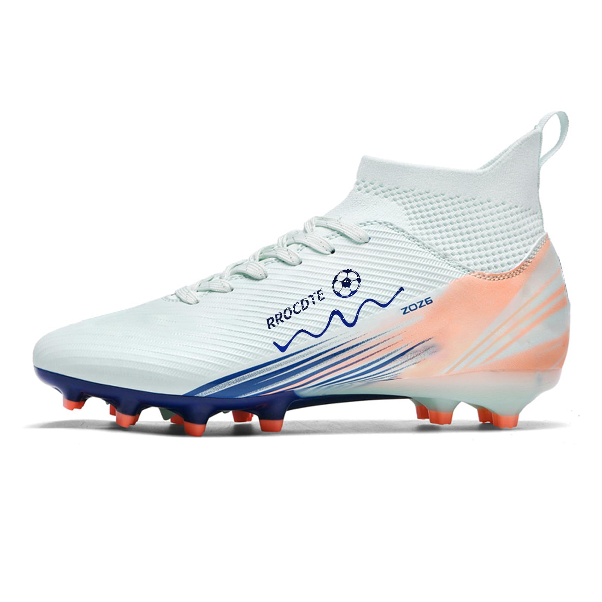 Zapatos de fútbol para hombre y mujer de caña alta AG Long Spikes Students Game Sports Training Football Cleats