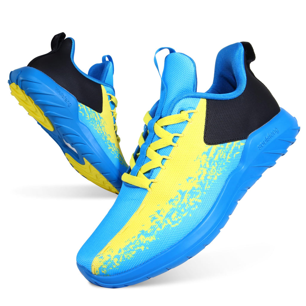 Soulsfeng - Tenis para correr para hombre, ligeros, de moda, elegantes, para deportes, gimnasio, tenis, caminar, tamaños US 5.5-15