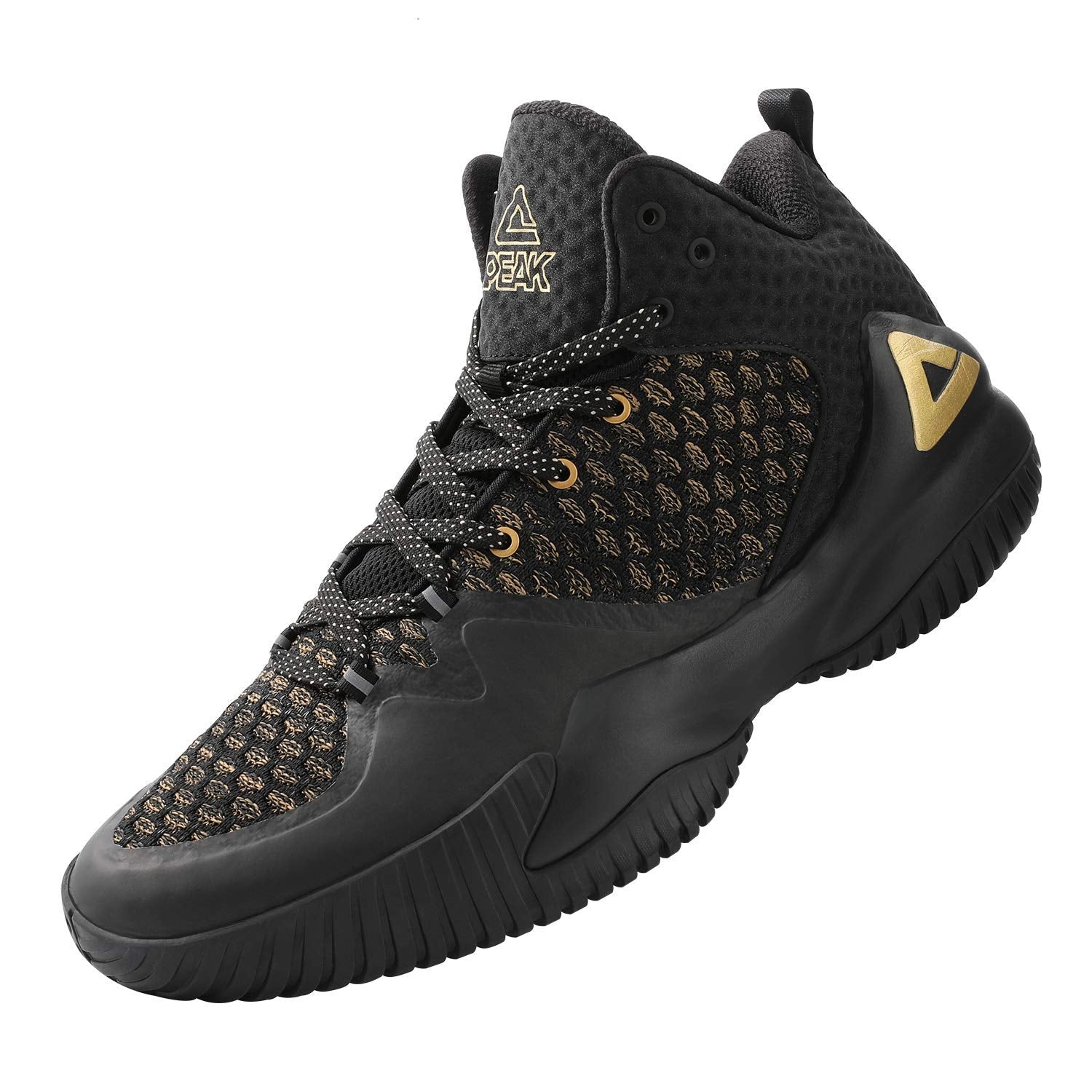 PEAK Zapatillas altas de baloncesto para hombre Lou Williams Streetball Master transpirables para exteriores, con acolchado, zapatillas deportivas para estar en forma