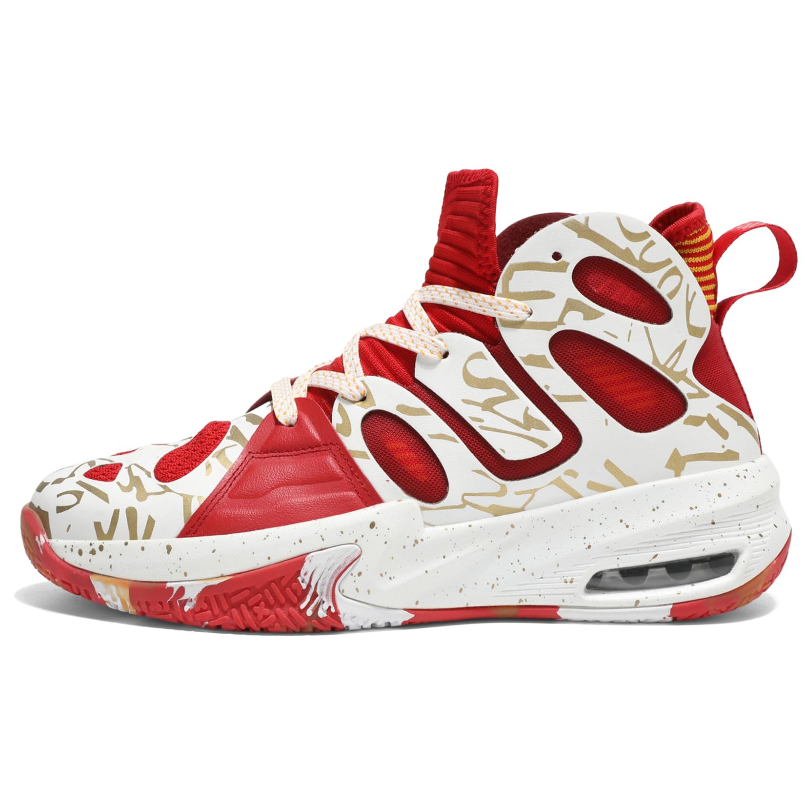ASHION Zapatos de Baloncesto para Hombre de Moda Transpirables Zapatillas Antideslizantes para Hombre con Soporte de Arco Zapatos Deportivos para Correr