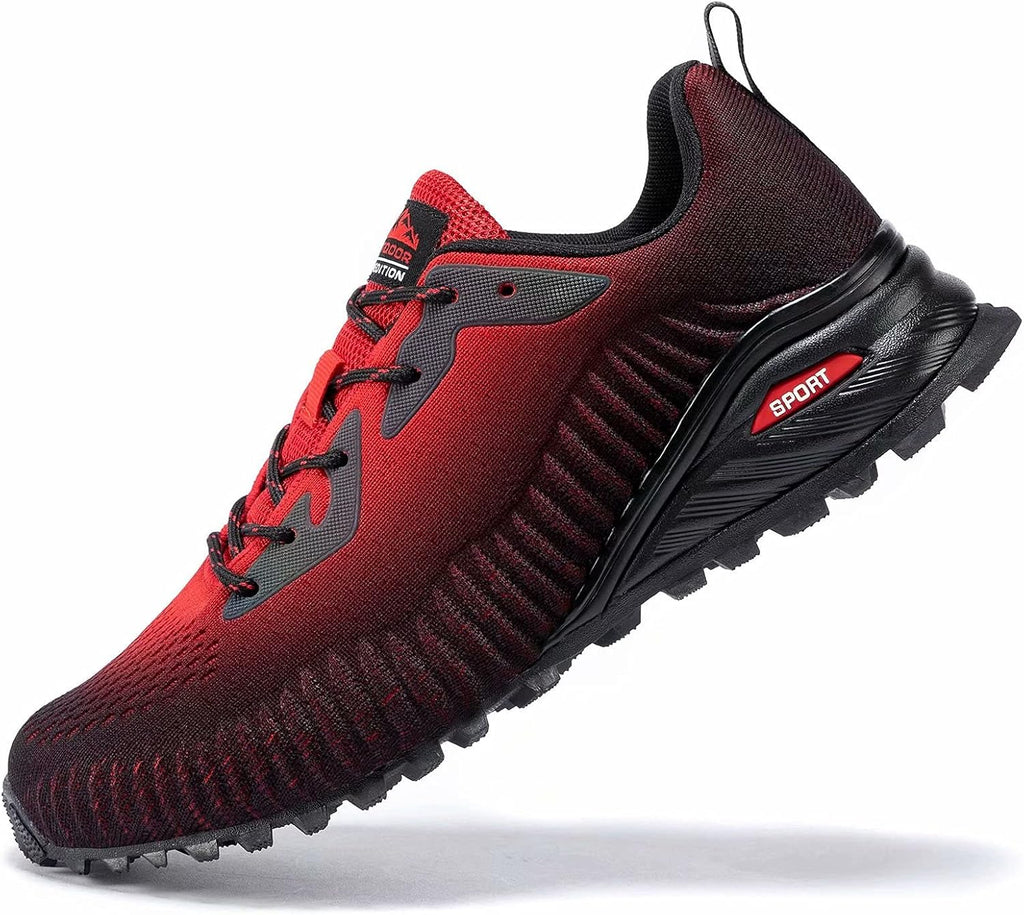 Kricely Zapato deportivo para hombre, para correr, caminar, hacer senderismo y entrenamiento funcional, para exteriores, calzado informal de hombre para entrenamiento