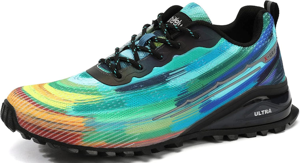 Zapatillas de moda para hombre, ligeras, transpirables, antideslizantes, para caminar, tenis, entrenamiento cruzado, para correr en senderos