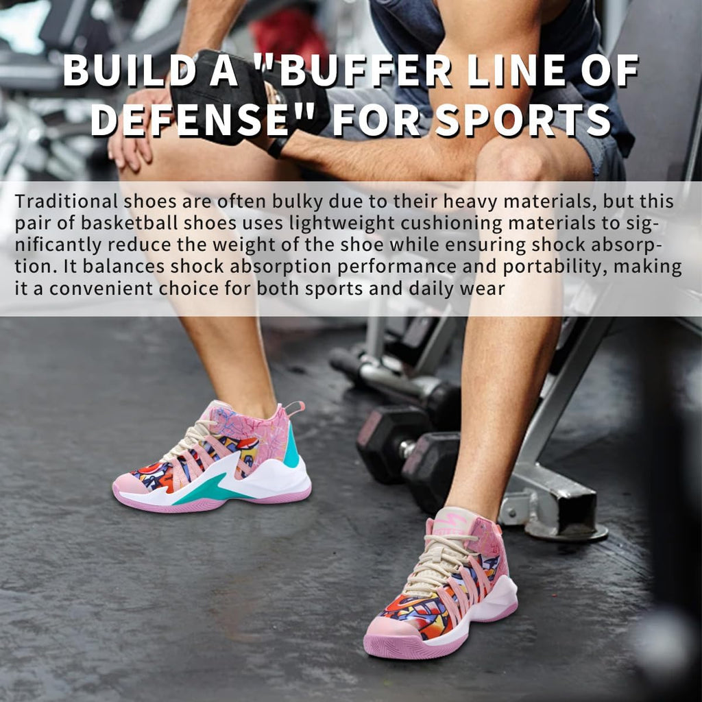 Zapatos de baloncesto para hombre y mujer, ultra ligeros, a la moda, antideslizantes, para Streetball Master, transpirables, para exteriores, zapatos acolchados para fitness