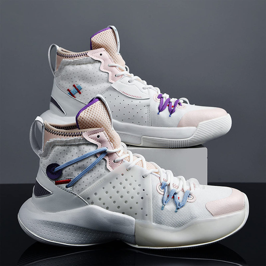 Zapatillas de baloncesto de caña alta para hombre, deportivas, de moda, antideslizantes, para correr y entrenamiento