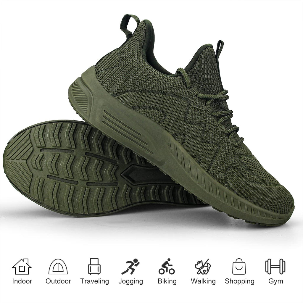 Feethit - Tenis para hombre antideslizantes, ligeros, transpirables, estilo slip-on, para caminar, correr y gimnasio