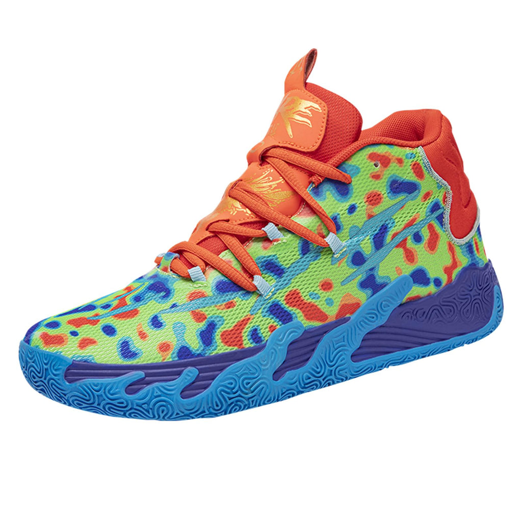 Zapatos de baloncesto de caña alta con cordones para hombre, estilo chino, transpirables, antideslizantes, zapatillas deportivas para exteriores con amortiguación, zapatos de entrenamiento