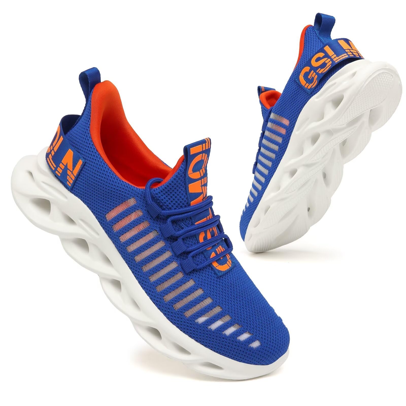 GSLMOLN Zapatos casuales para caminar para hombre, antideslizantes, transpirables, cómodos, para trabajo, gimnasio, correr, tenis, entrenamiento cruzado