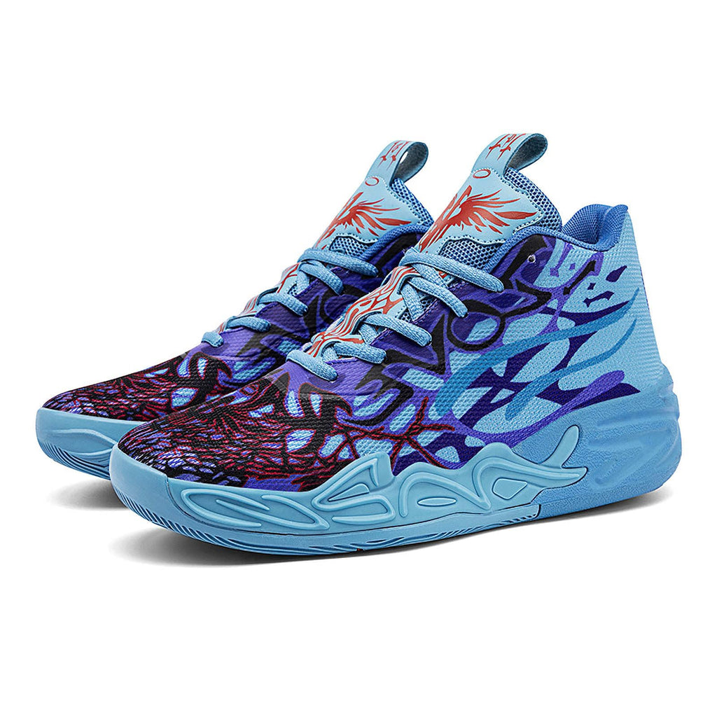 Exusiai Tenis de baloncesto para hombre, transpirables, antideslizantes, cómodos, acolchados, atléticos