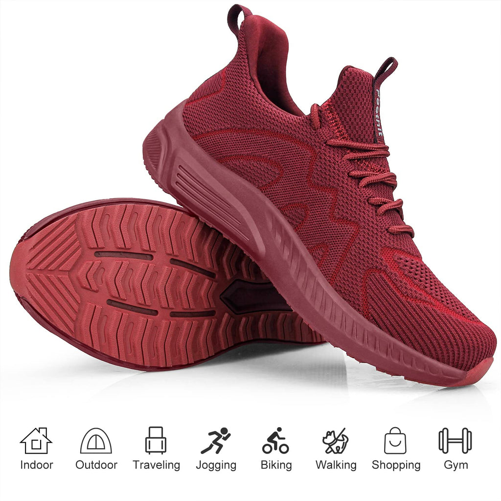 Feethit - Tenis para hombre antideslizantes, ligeros, transpirables, estilo slip-on, para caminar, correr y gimnasio