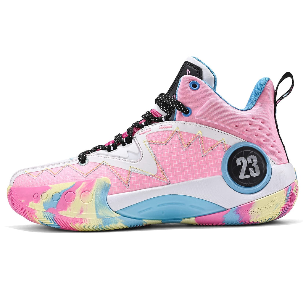 ASHION Zapatos de Baloncesto para Hombre de Moda Transpirables Zapatillas Antideslizantes para Hombre con Soporte de Arco Zapatos Deportivos para Correr