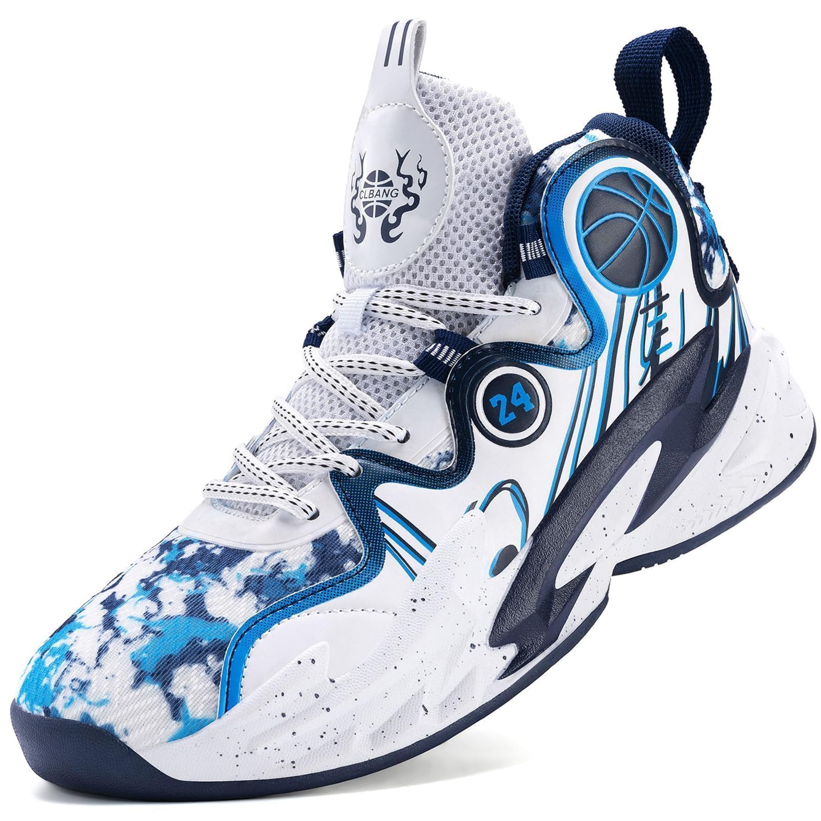 Moodeng Zapatos de baloncesto para hombre, antideslizantes, transpirables, para correr, Fahsion, ligeros, para gimnasio al aire libre