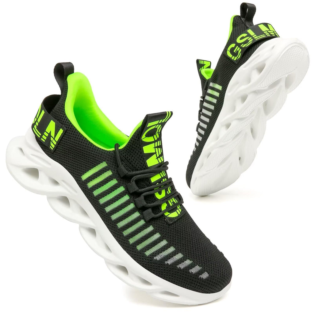 GSLMOLN Zapatos casuales para caminar para hombre, antideslizantes, transpirables, cómodos, para trabajo, gimnasio, correr, tenis, entrenamiento cruzado