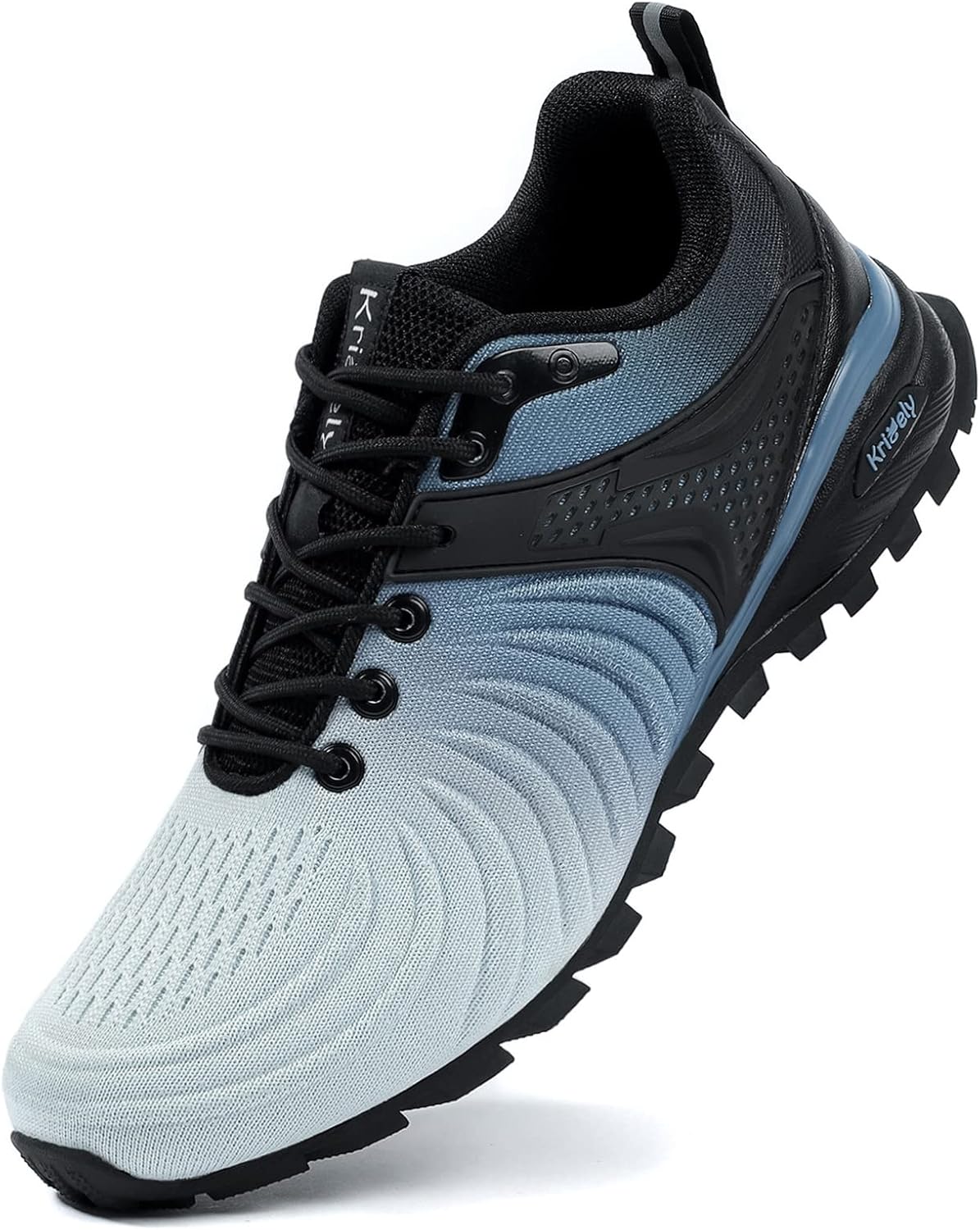 Kricely - Zapatos de caminar para hombre, transpirables, ligeros, de moda, antideslizantes, para deporte, gimnasio, trote y senderismo