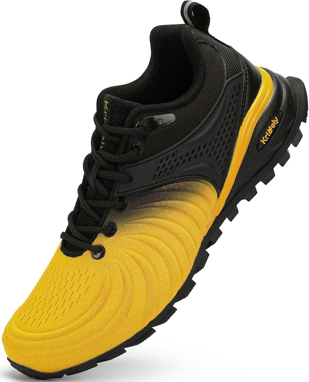 Kricely - Zapatos de caminar para hombre, transpirables, ligeros, de moda, antideslizantes, para deporte, gimnasio, trote y senderismo
