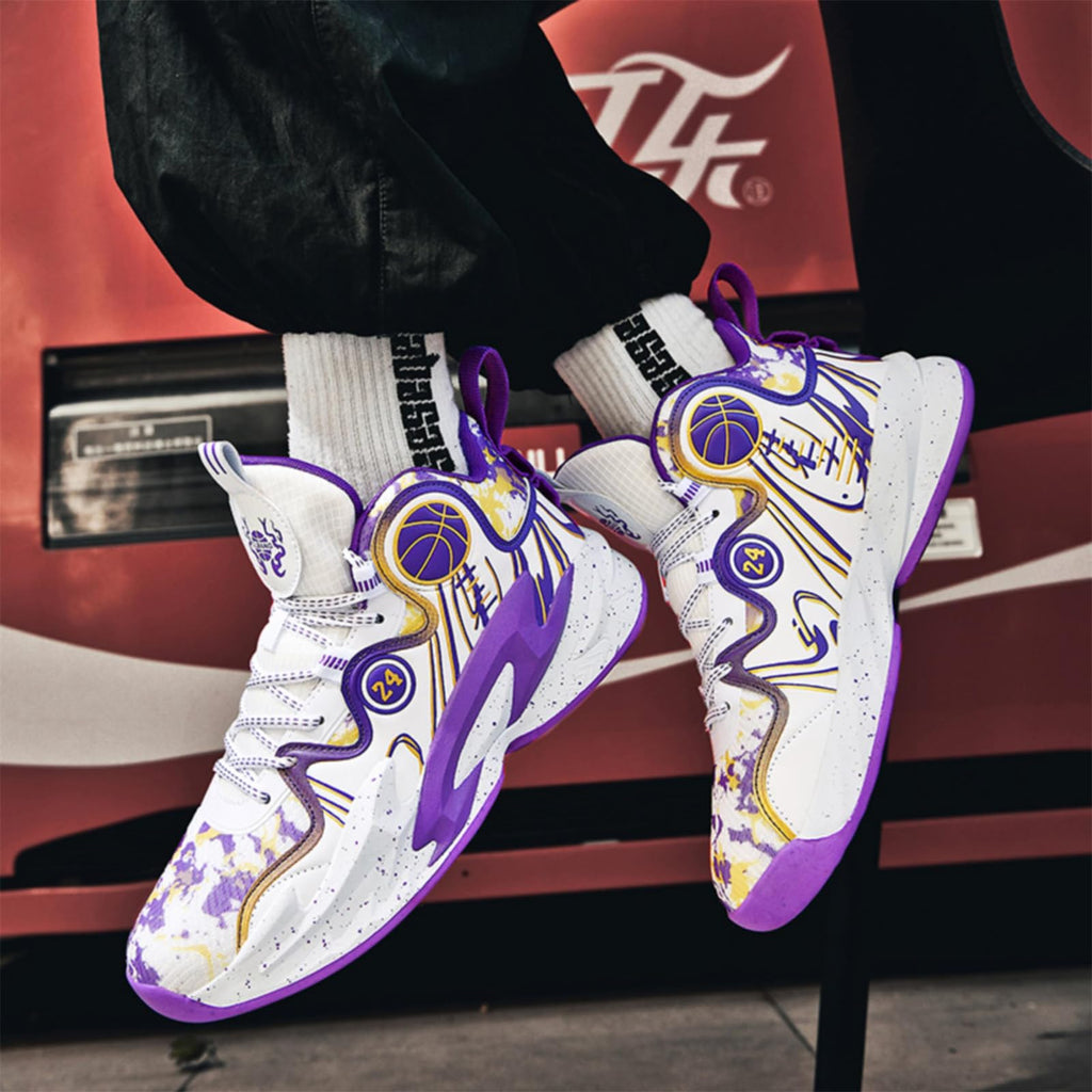Moodeng Zapatos de baloncesto para hombre, antideslizantes, transpirables, para correr, Fahsion, ligeros, para gimnasio al aire libre