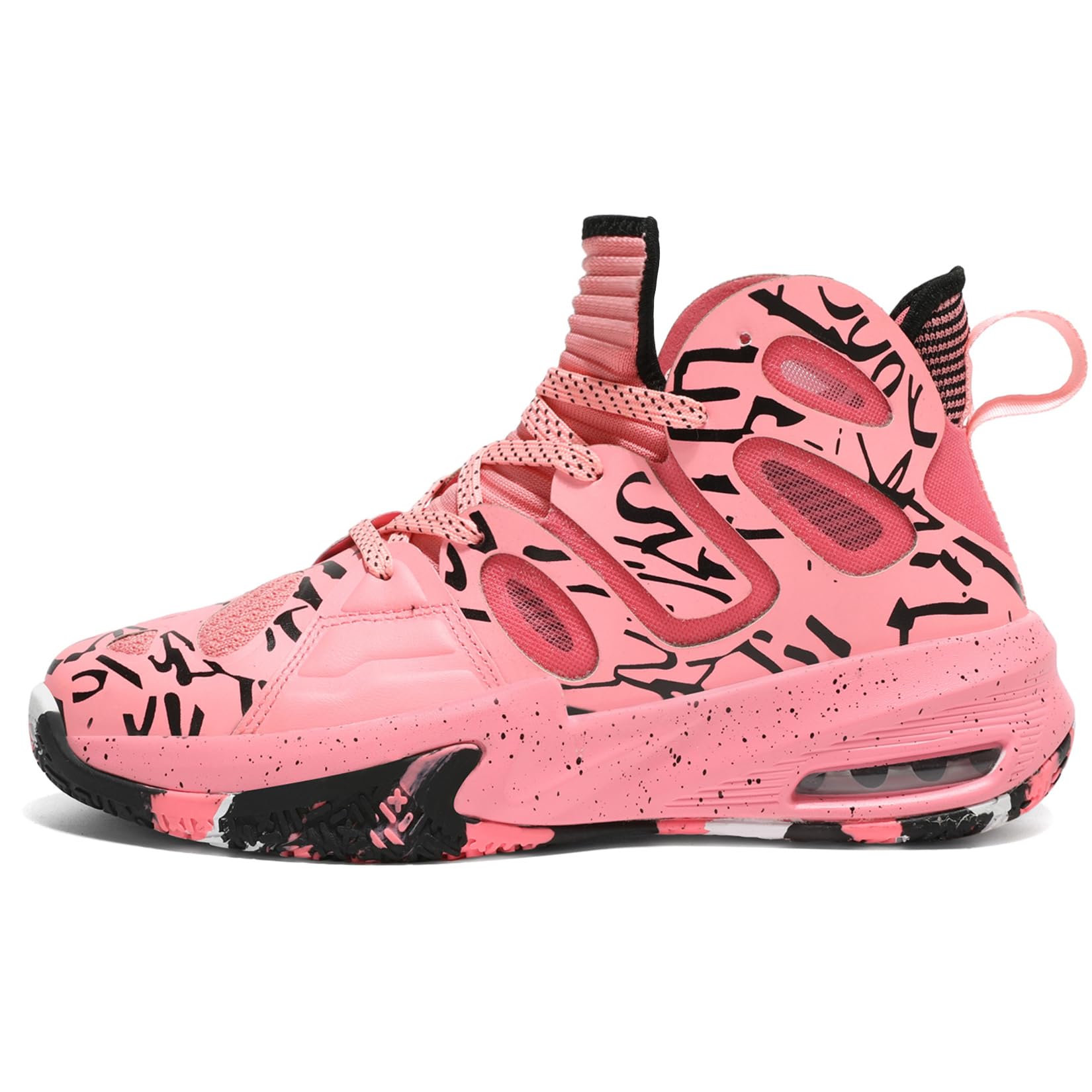 ASHION Zapatos de Baloncesto para Hombre de Moda Transpirables Zapatillas Antideslizantes para Hombre con Soporte de Arco Zapatos Deportivos para Correr
