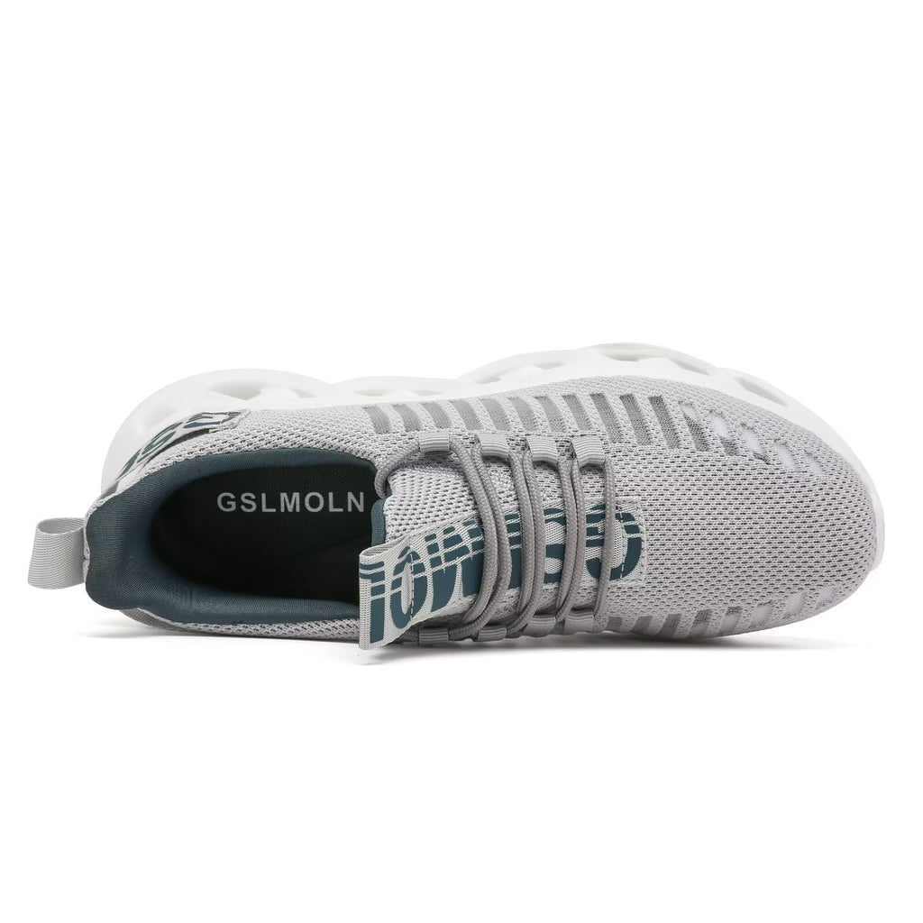 GSLMOLN Zapatos casuales para caminar para hombre, antideslizantes, transpirables, cómodos, para trabajo, gimnasio, correr, tenis, entrenamiento cruzado