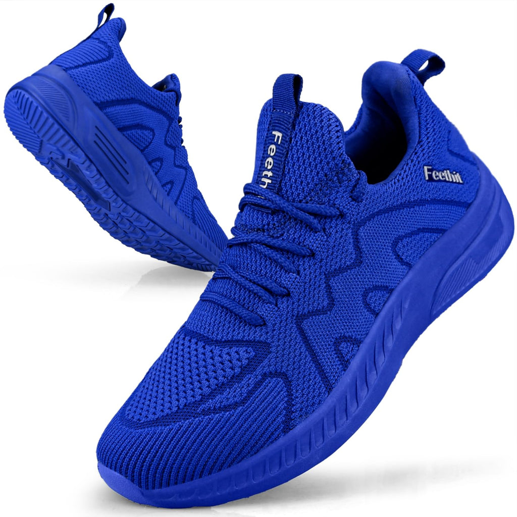 Feethit - Tenis para hombre antideslizantes, ligeros, transpirables, estilo slip-on, para caminar, correr y gimnasio