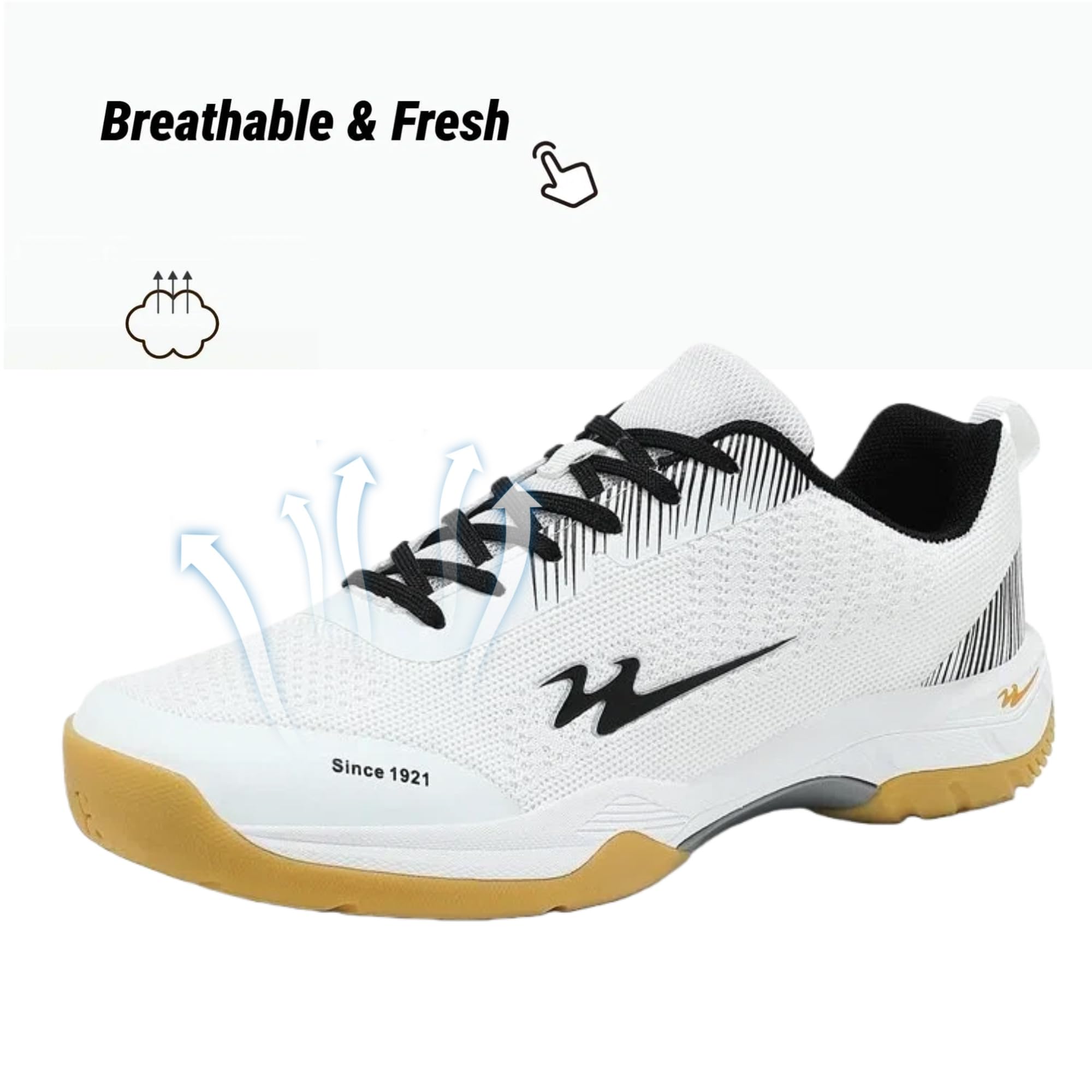 Tenis - Bádminton - Pickleball - Zapatos Unisex Antideslizantes de Pickleball y Tenis | Zapatos de Pista Ligeros y Transpirables para Hombres y Mujeres