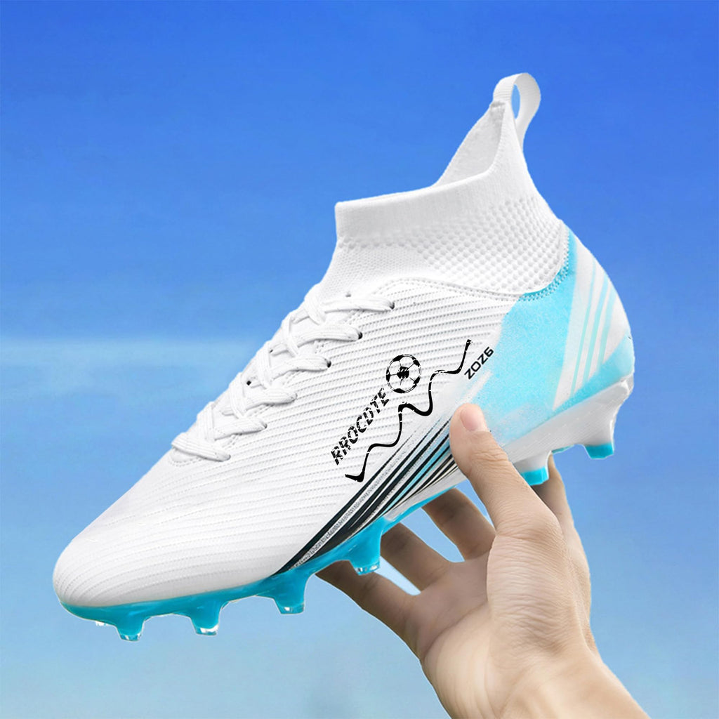 Zapatos de fútbol para hombre y mujer de caña alta AG Long Spikes Students Game Sports Training Football Cleats
