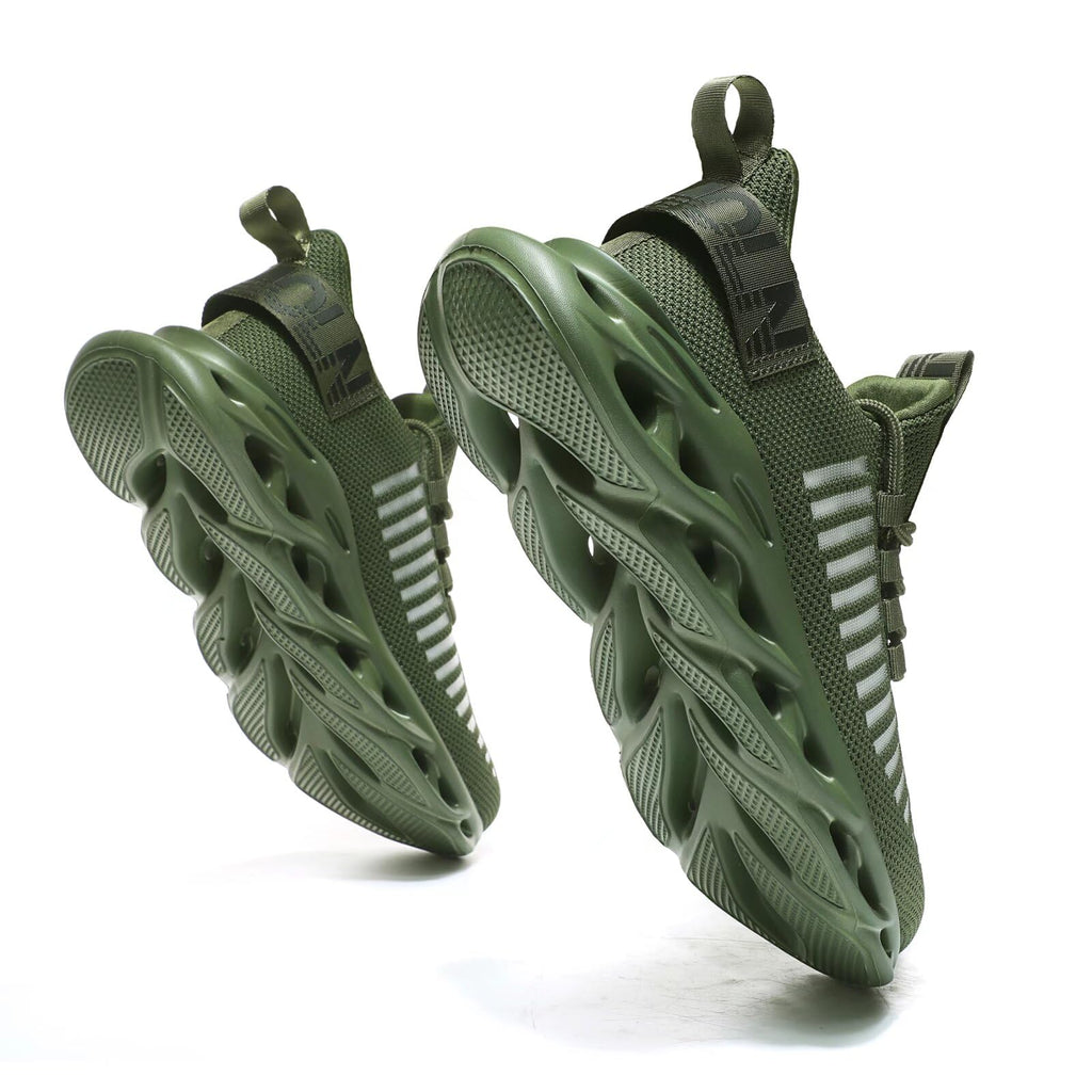 GSLMOLN - Zapatos de deporte para hombre, transpirables, ultra ligeros, casuales, deportivos, de moda, para gimnasio, sin cordones