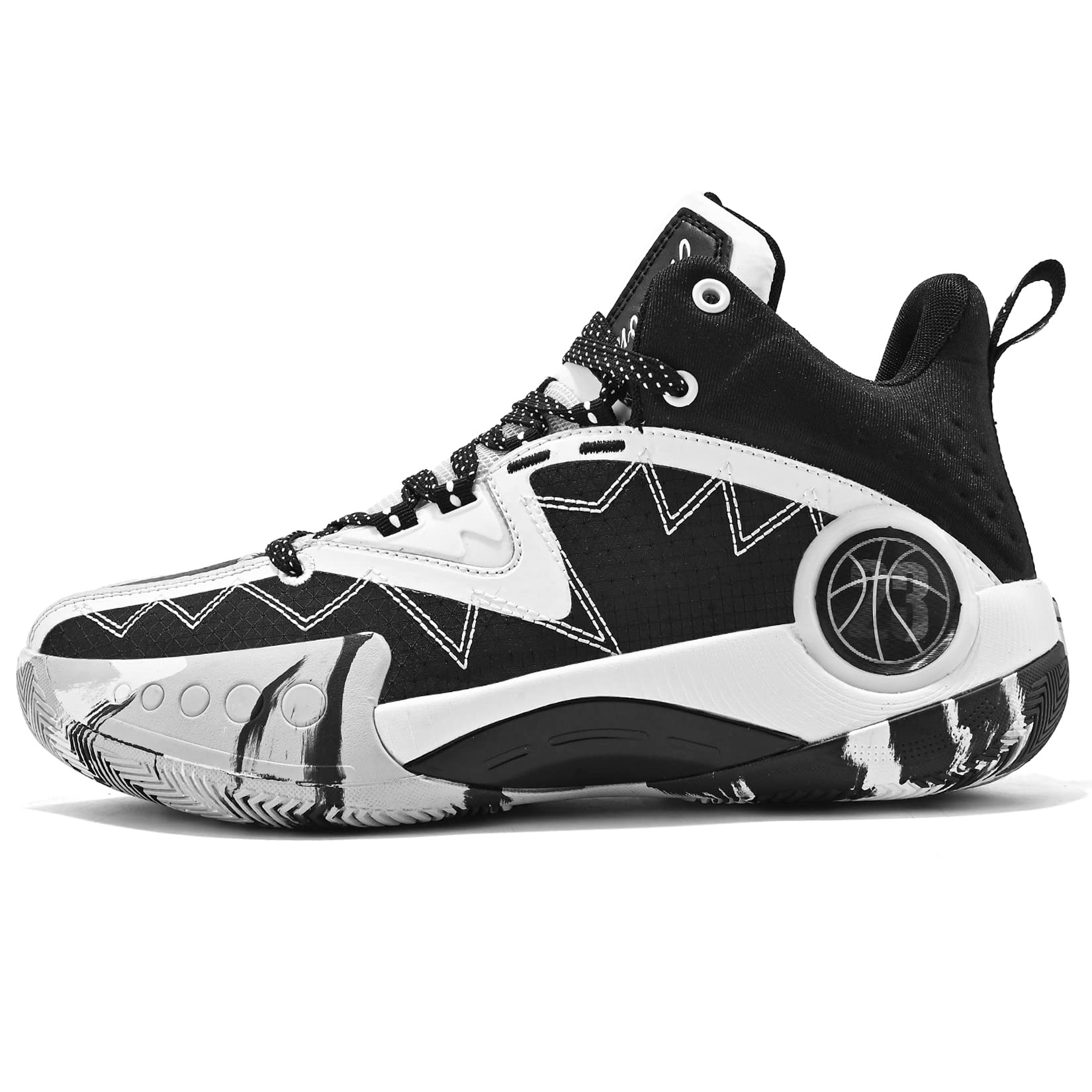 ASHION Zapatos de Baloncesto para Hombre de Moda Transpirables Zapatillas Antideslizantes para Hombre con Soporte de Arco Zapatos Deportivos para Correr