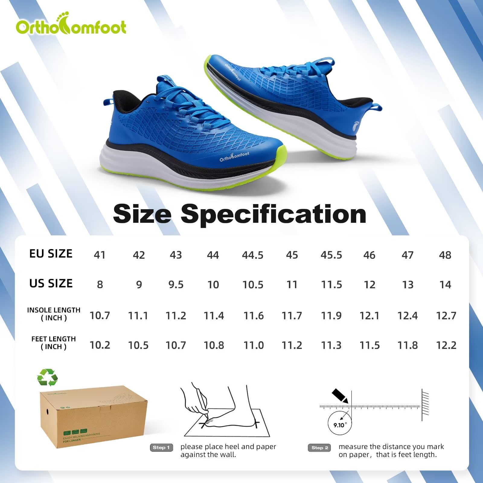 Zapatos ortopédicos para correr en carretera: cómodos y casuales con soporte de arco para fascitis plantar, zapatillas ortopédicas de moda, pies planos, tenis casuales al aire libre, zapatos de