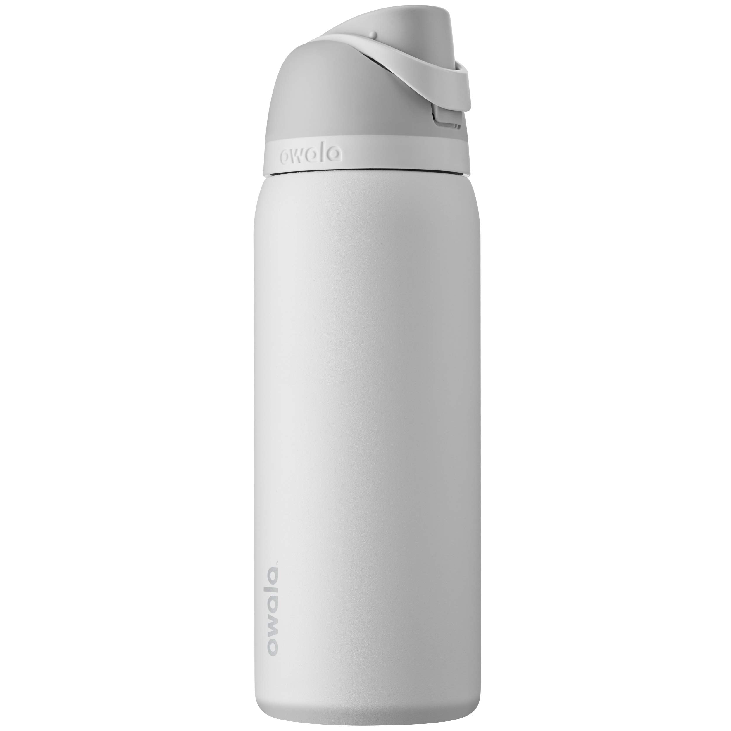 Owala FreeSip - Botella de agua aislada de acero inoxidable con popote para deportes, viajes y escuela, botella de agua deportiva sin BPA, 24 onzas, tropical