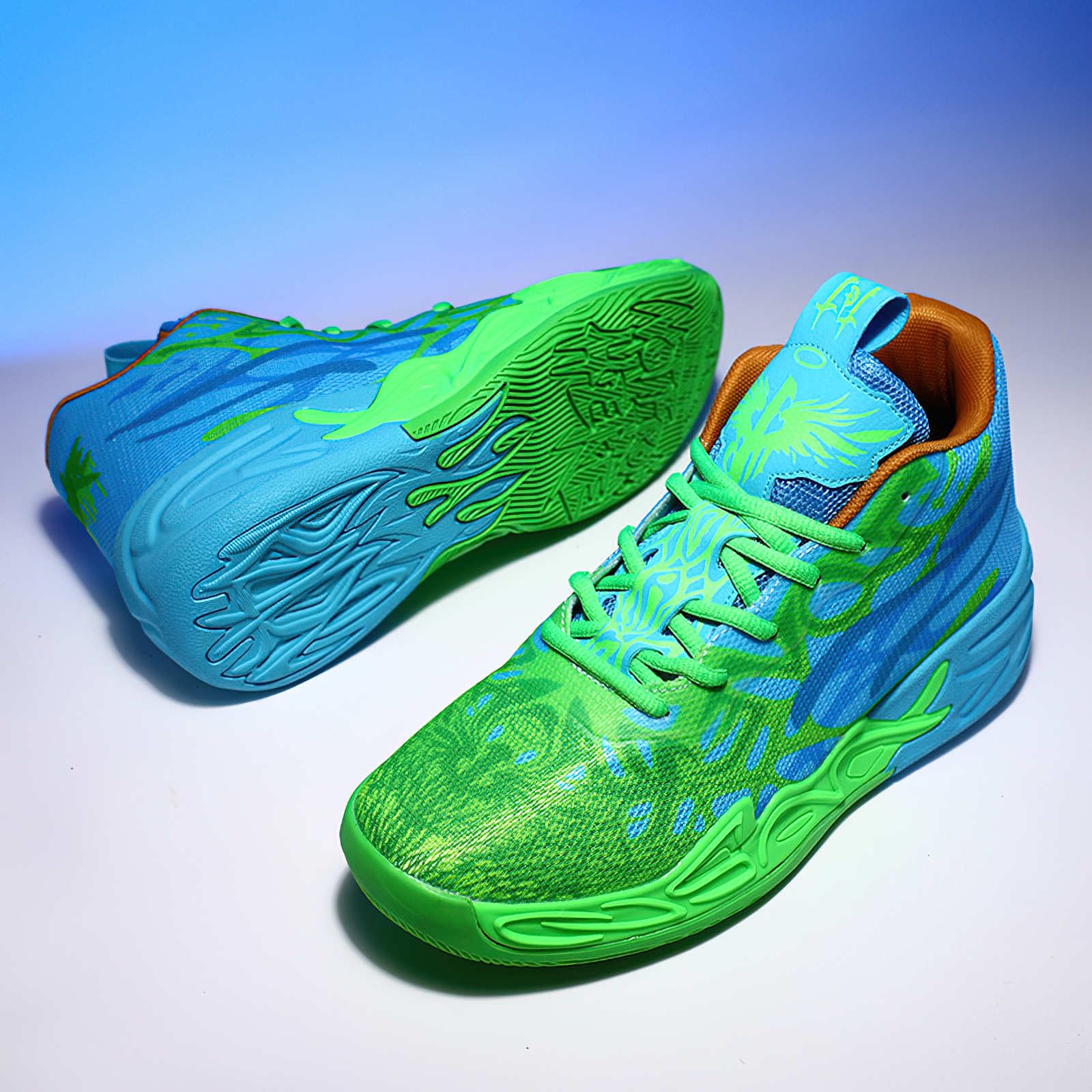 Exusiai Tenis de baloncesto para hombre, transpirables, antideslizantes, cómodos, acolchados, atléticos
