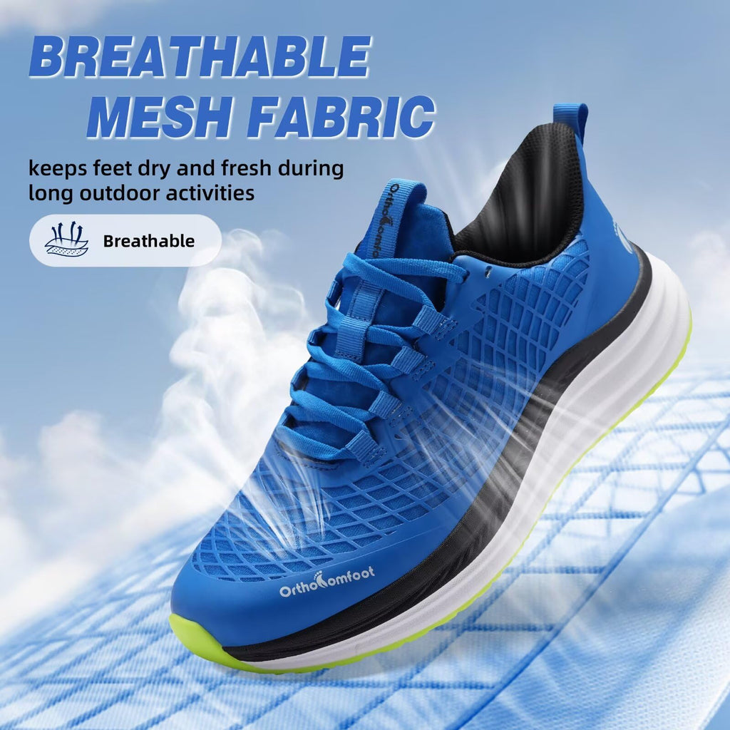 Zapatos ortopédicos para correr en carretera: cómodos y casuales con soporte de arco para fascitis plantar, zapatillas ortopédicas de moda, pies planos, tenis casuales al aire libre, zapatos de