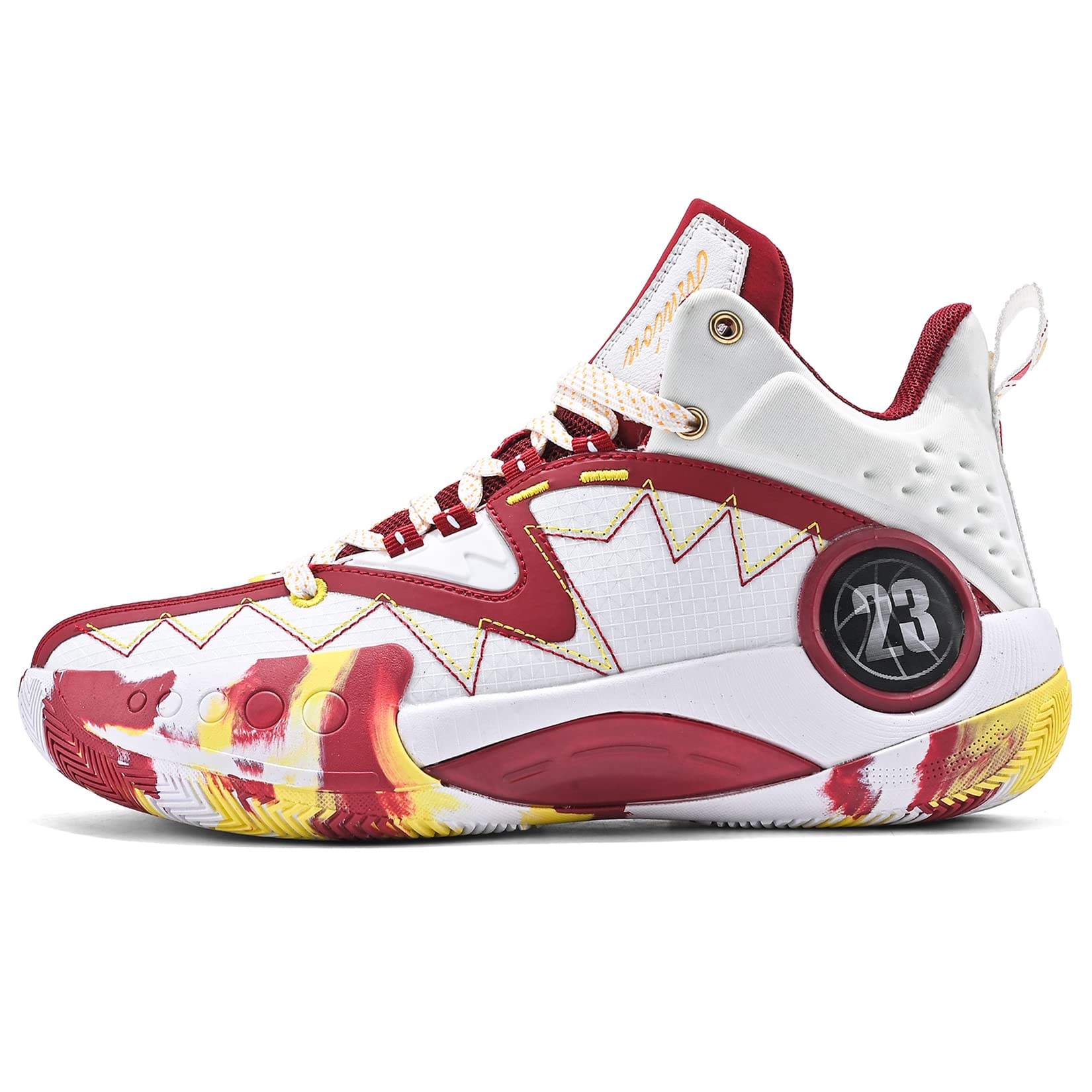 ASHION Zapatos de Baloncesto para Hombre de Moda Transpirables Zapatillas Antideslizantes para Hombre con Soporte de Arco Zapatos Deportivos para Correr