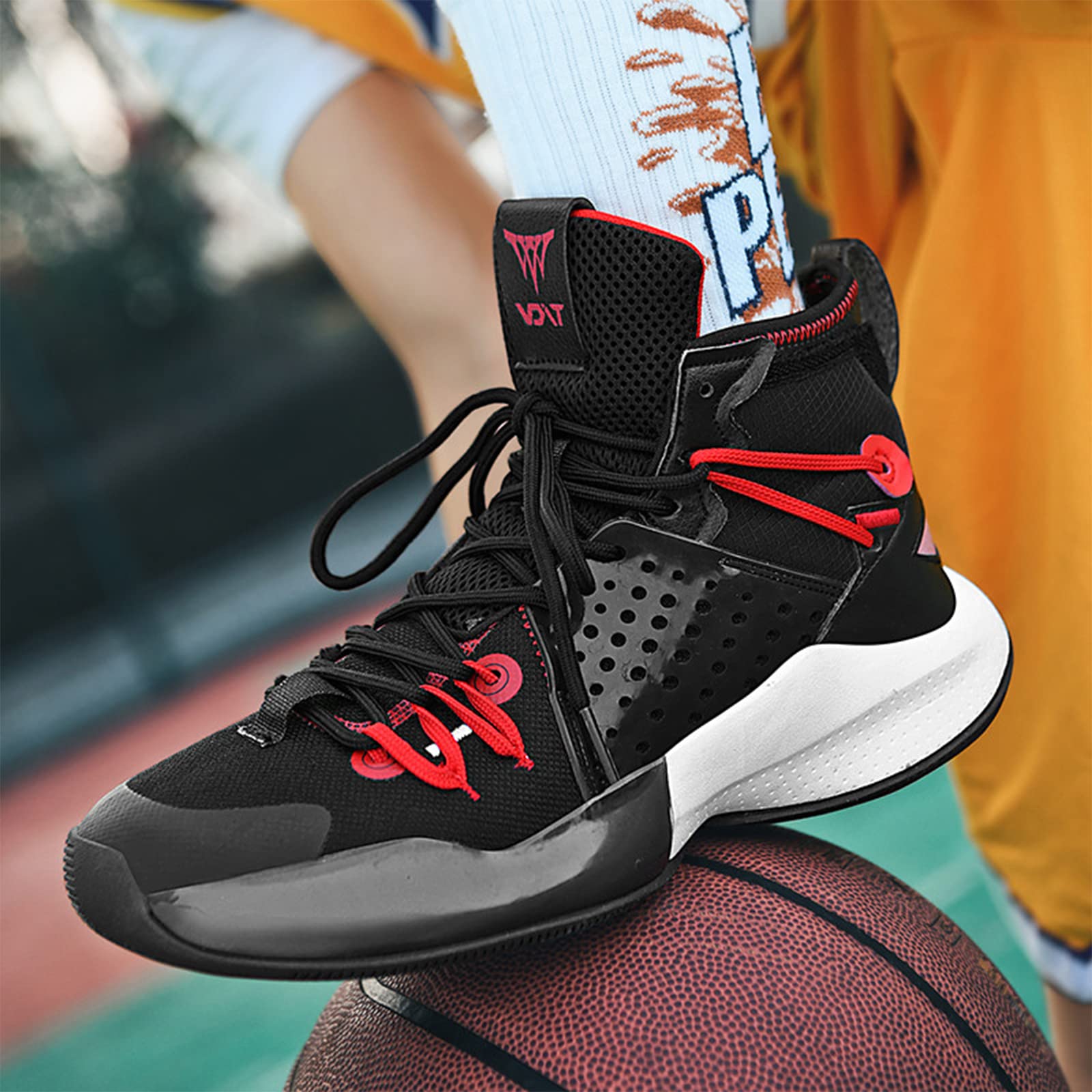 Zapatillas de baloncesto de caña alta para hombre, deportivas, de moda, antideslizantes, para correr y entrenamiento