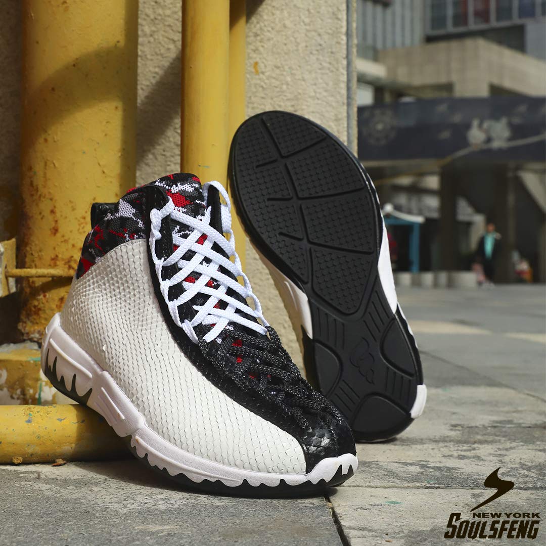 Zapatillas altas de baloncesto para hombre y mujer, con cordones únicos, ligeras, antideslizantes, para exteriores