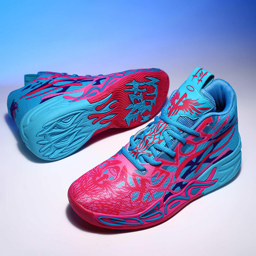 Exusiai Tenis de baloncesto para hombre, transpirables, antideslizantes, cómodos, acolchados, atléticos