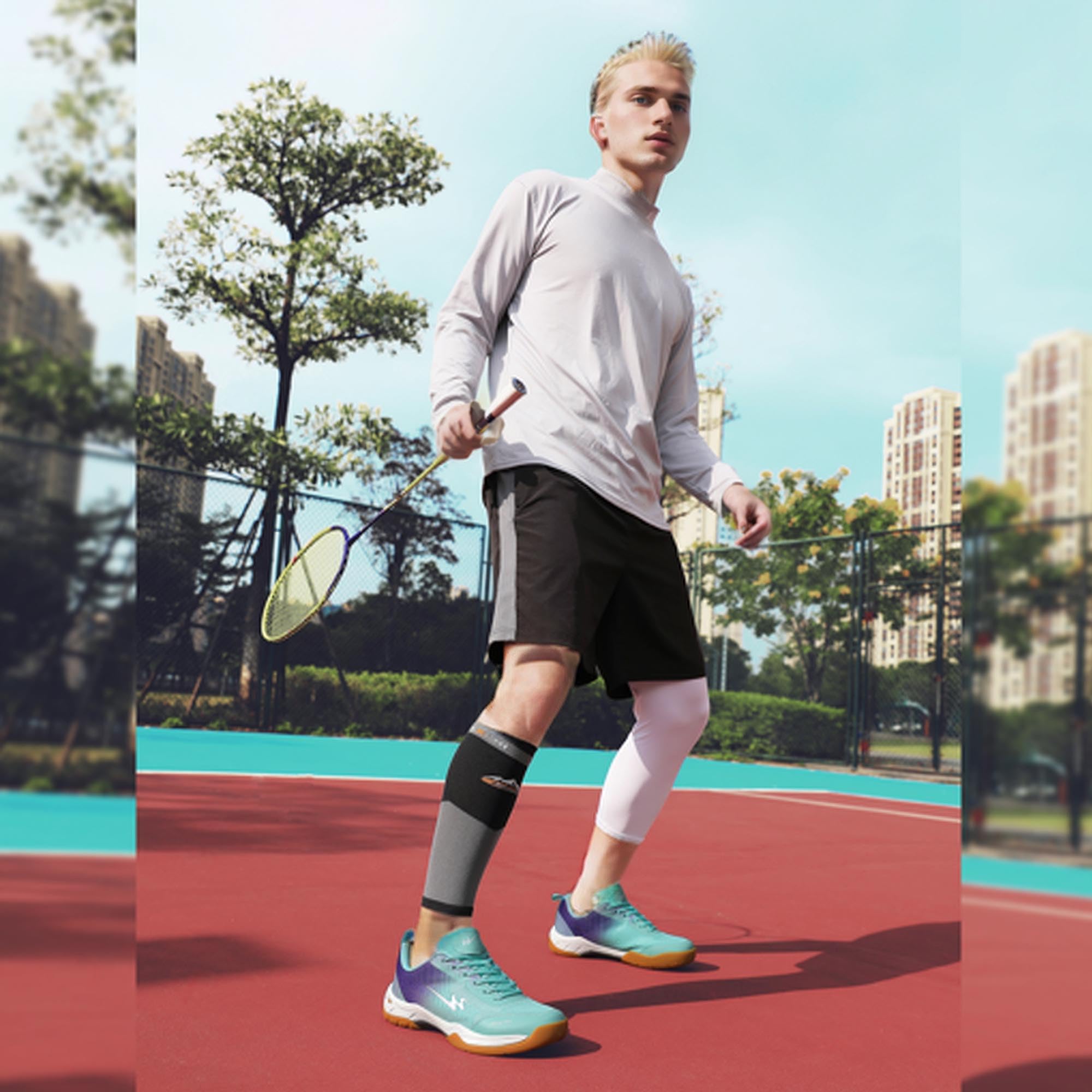 Tenis - Bádminton - Pickleball - Zapatos Unisex Antideslizantes de Pickleball y Tenis | Zapatos de Pista Ligeros y Transpirables para Hombres y Mujeres