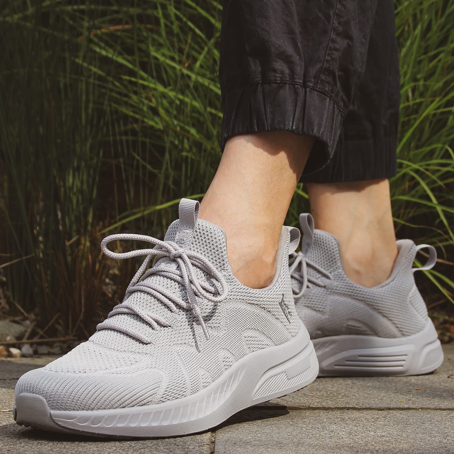 Feethit - Tenis para hombre antideslizantes, ligeros, transpirables, estilo slip-on, para caminar, correr y gimnasio