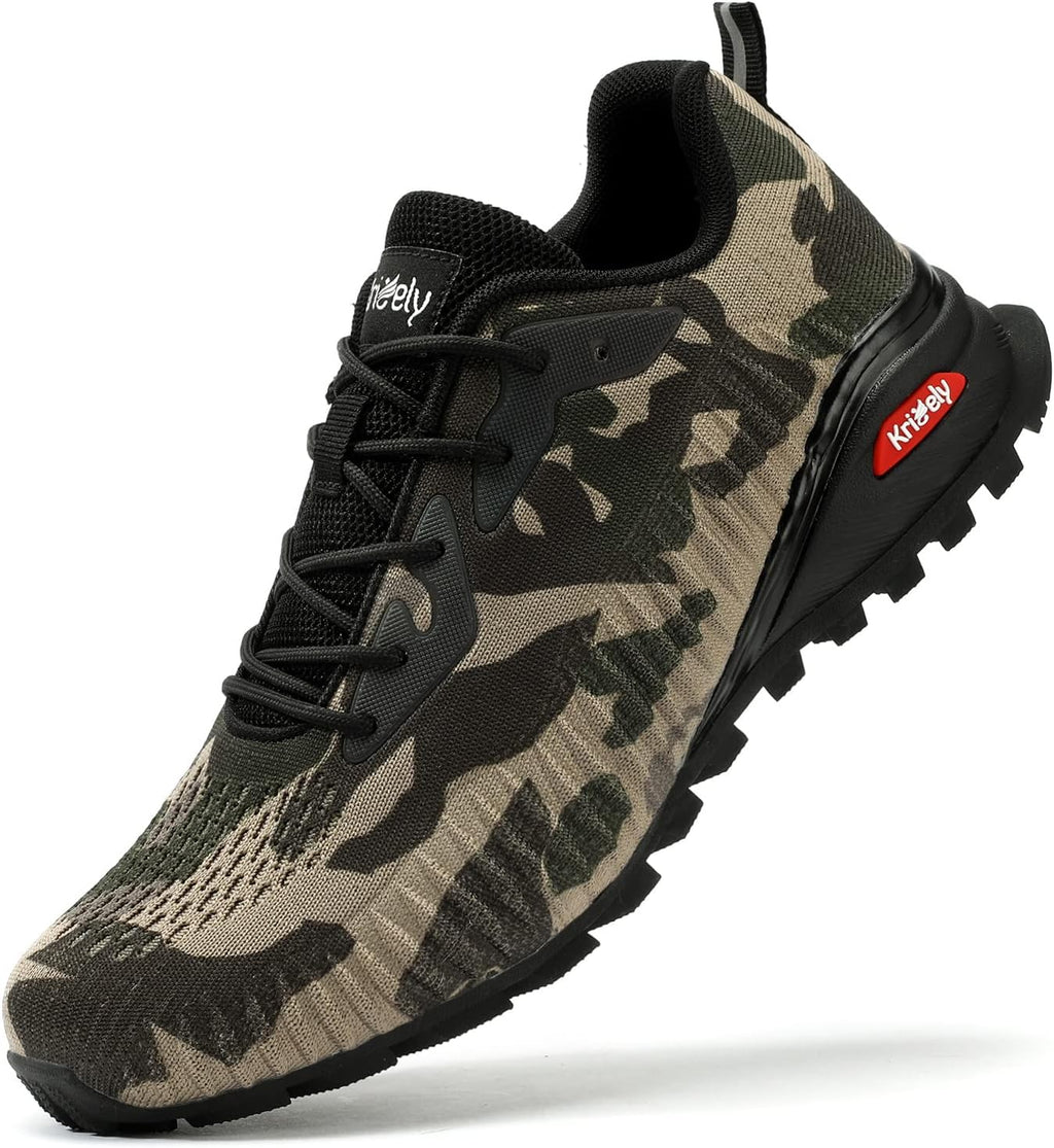 Zapatillas de moda para hombre, ligeras, transpirables, antideslizantes, para caminar, tenis, entrenamiento cruzado, para correr en senderos