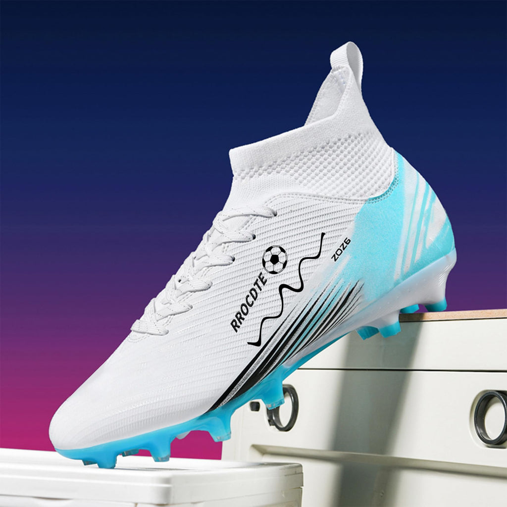 Zapatos de fútbol para hombre y mujer de caña alta AG Long Spikes Students Game Sports Training Football Cleats