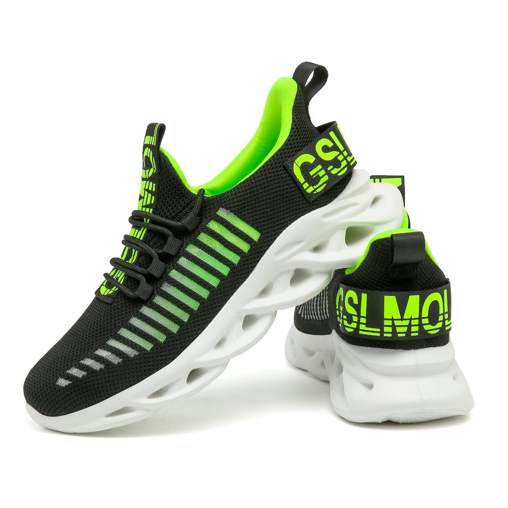 GSLMOLN Zapatos casuales para caminar para hombre, antideslizantes, transpirables, cómodos, para trabajo, gimnasio, correr, tenis, entrenamiento cruzado