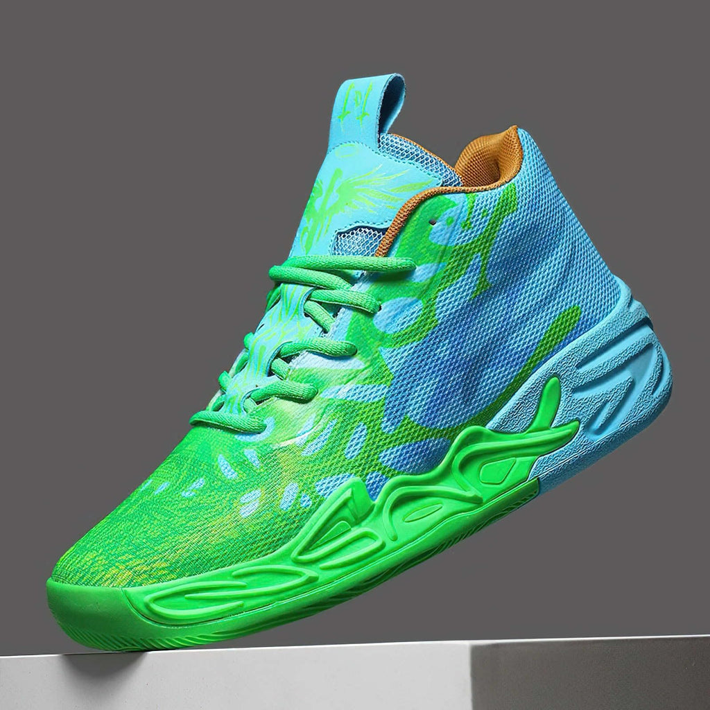 Exusiai Tenis de baloncesto para hombre, transpirables, antideslizantes, cómodos, acolchados, atléticos