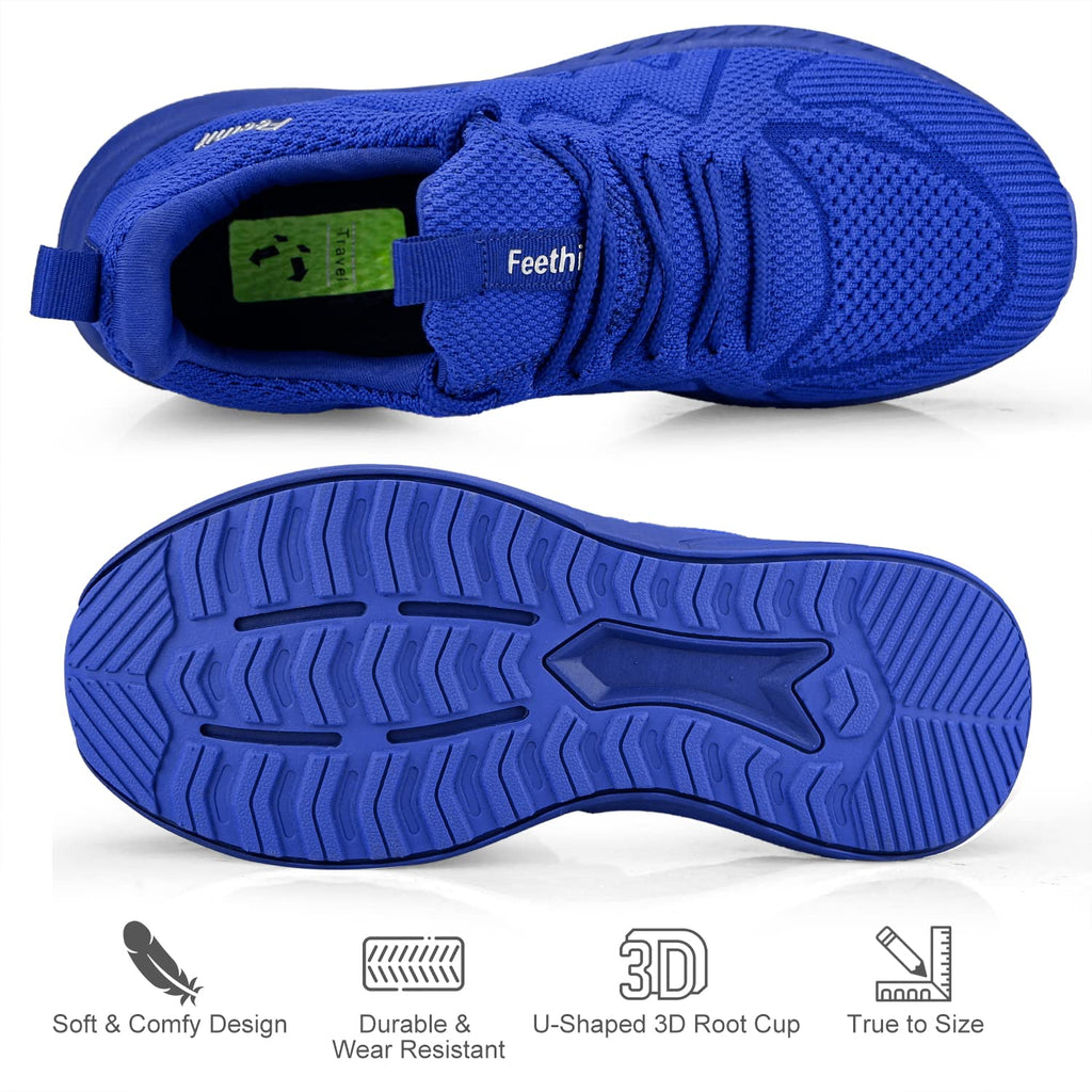 Feethit - Tenis para hombre antideslizantes, ligeros, transpirables, estilo slip-on, para caminar, correr y gimnasio