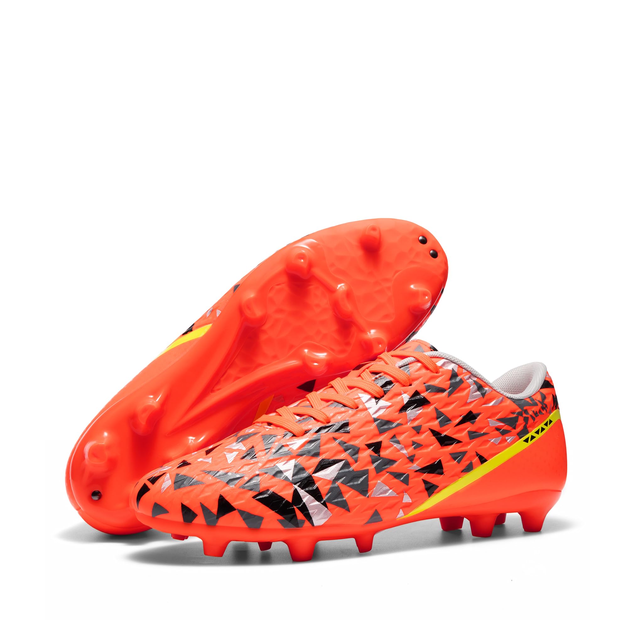 DREAM PAIRS Zapatos de fútbol para hombre, zapatos de fútbol para adultos, con cordones, firmes, atléticos, para entrenamiento al aire libre, zapatos de fútbol