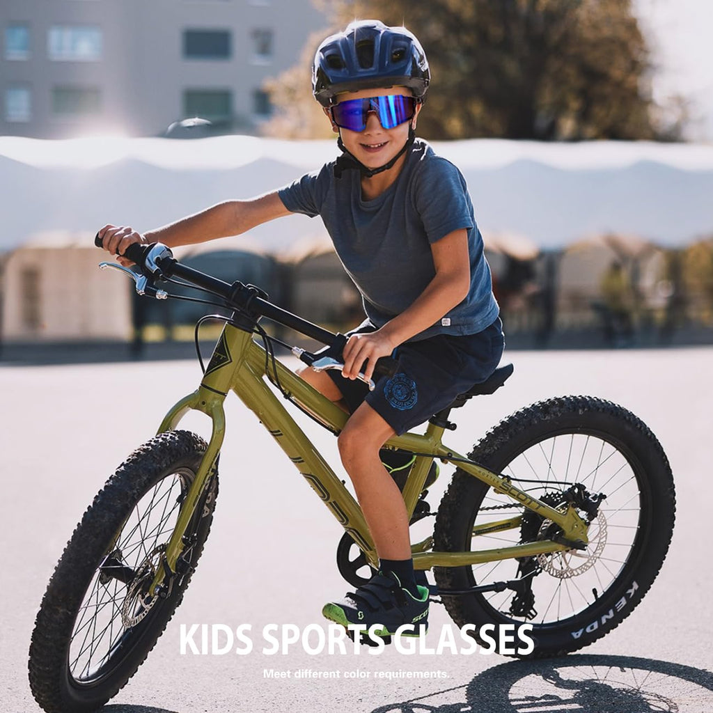 Kids Sunglasses Youth Baseball Sunglasses for Boys Girls Softball Sports Sun Glasses UV Protection