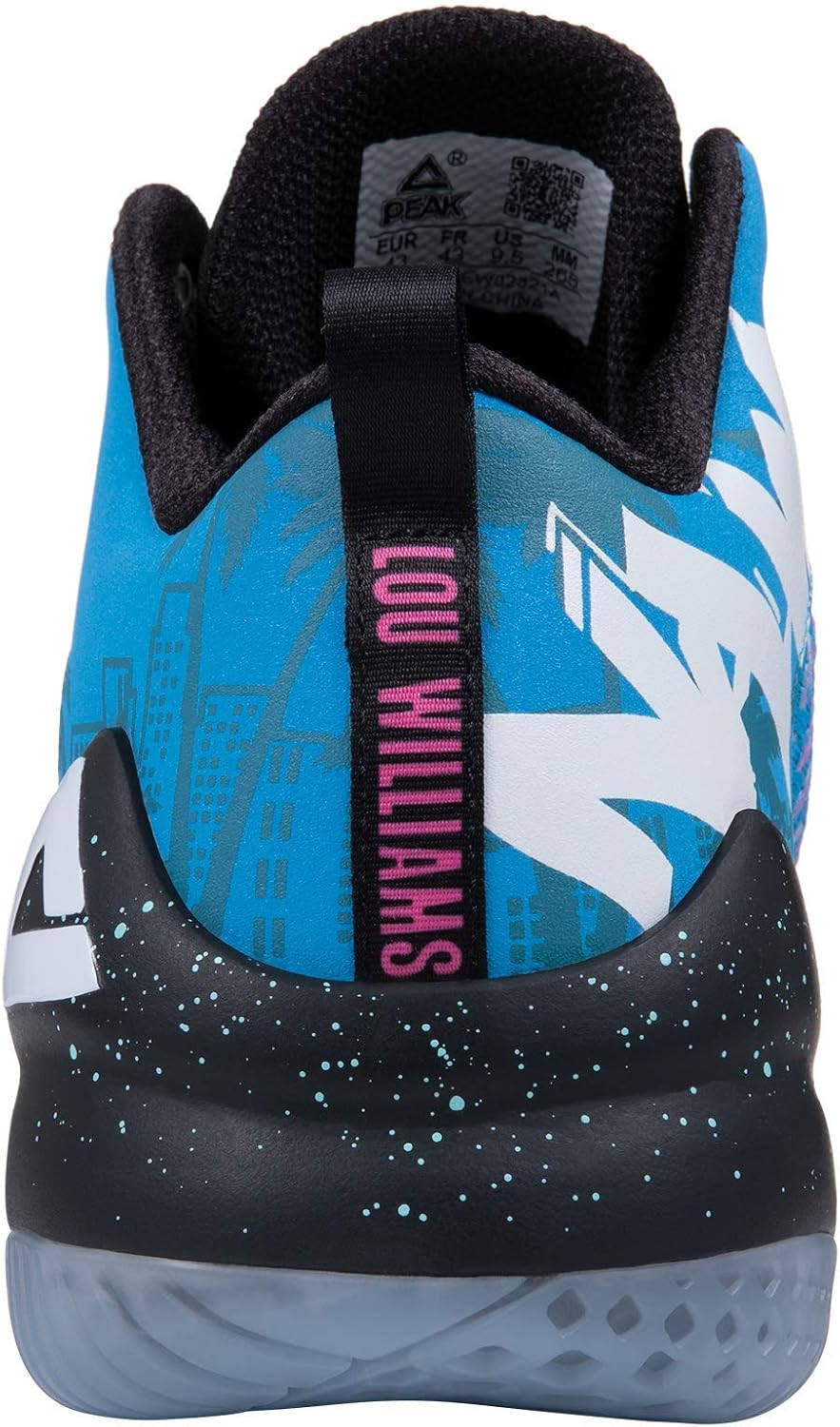 PEAK High Top Mens Basketball Shoes Lou Williams Streetball Master Breathable Outdoor Sneakers Cushioning Shoes for Fitness