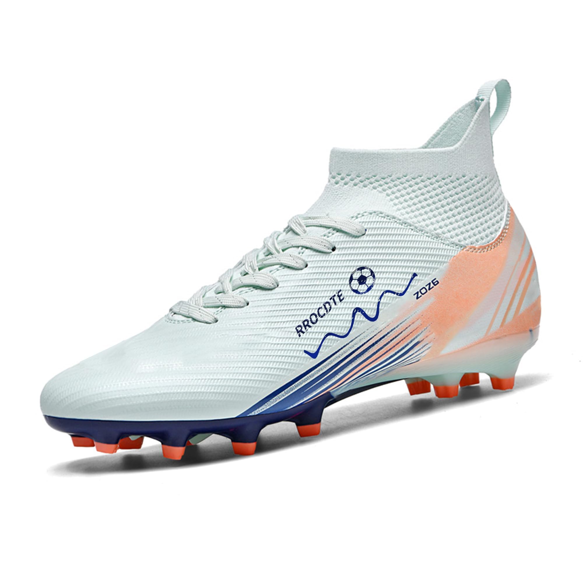 Zapatos de fútbol para hombre y mujer de caña alta AG Long Spikes Students Game Sports Training Football Cleats