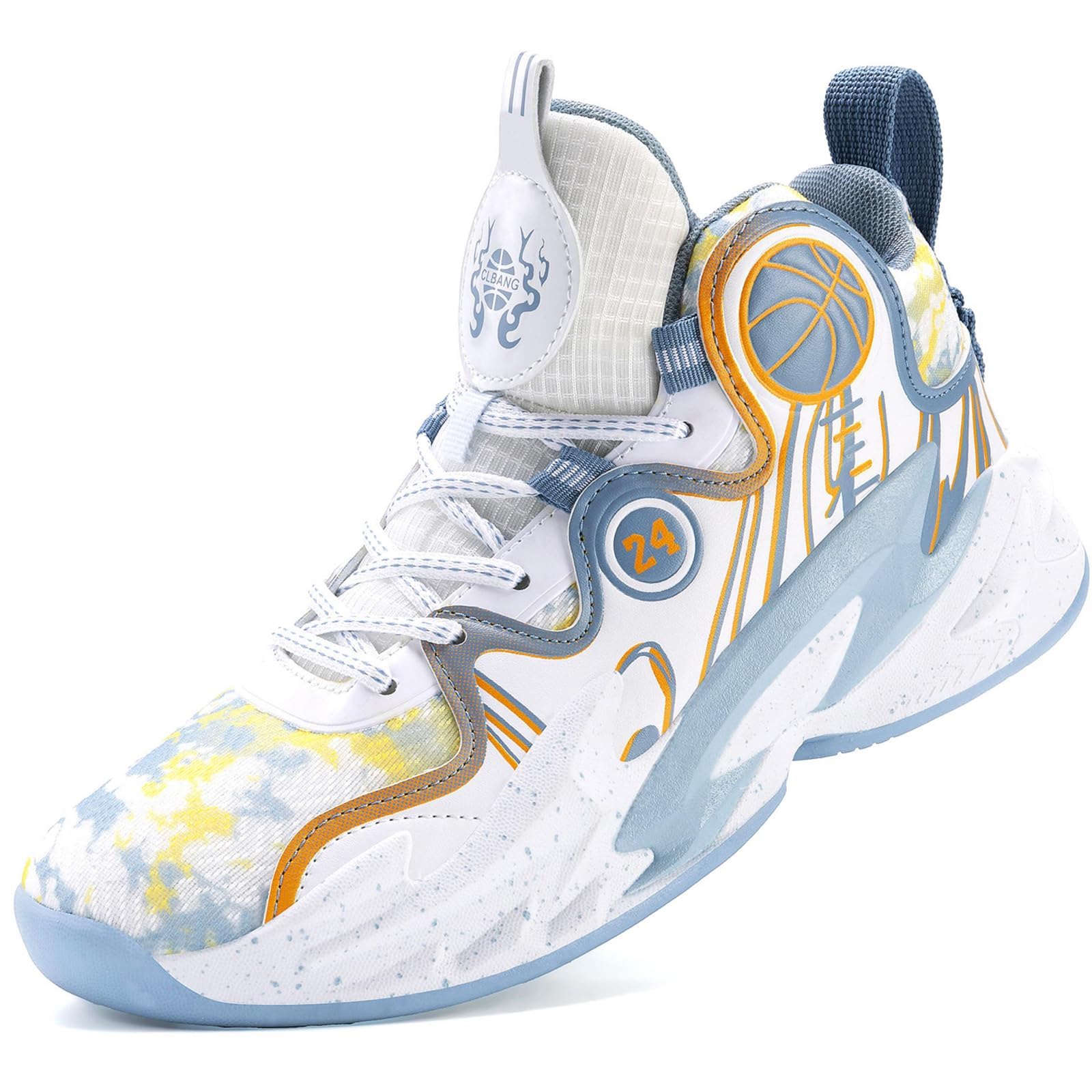 Moodeng Zapatos de baloncesto para hombre, antideslizantes, transpirables, para correr, Fahsion, ligeros, para gimnasio al aire libre