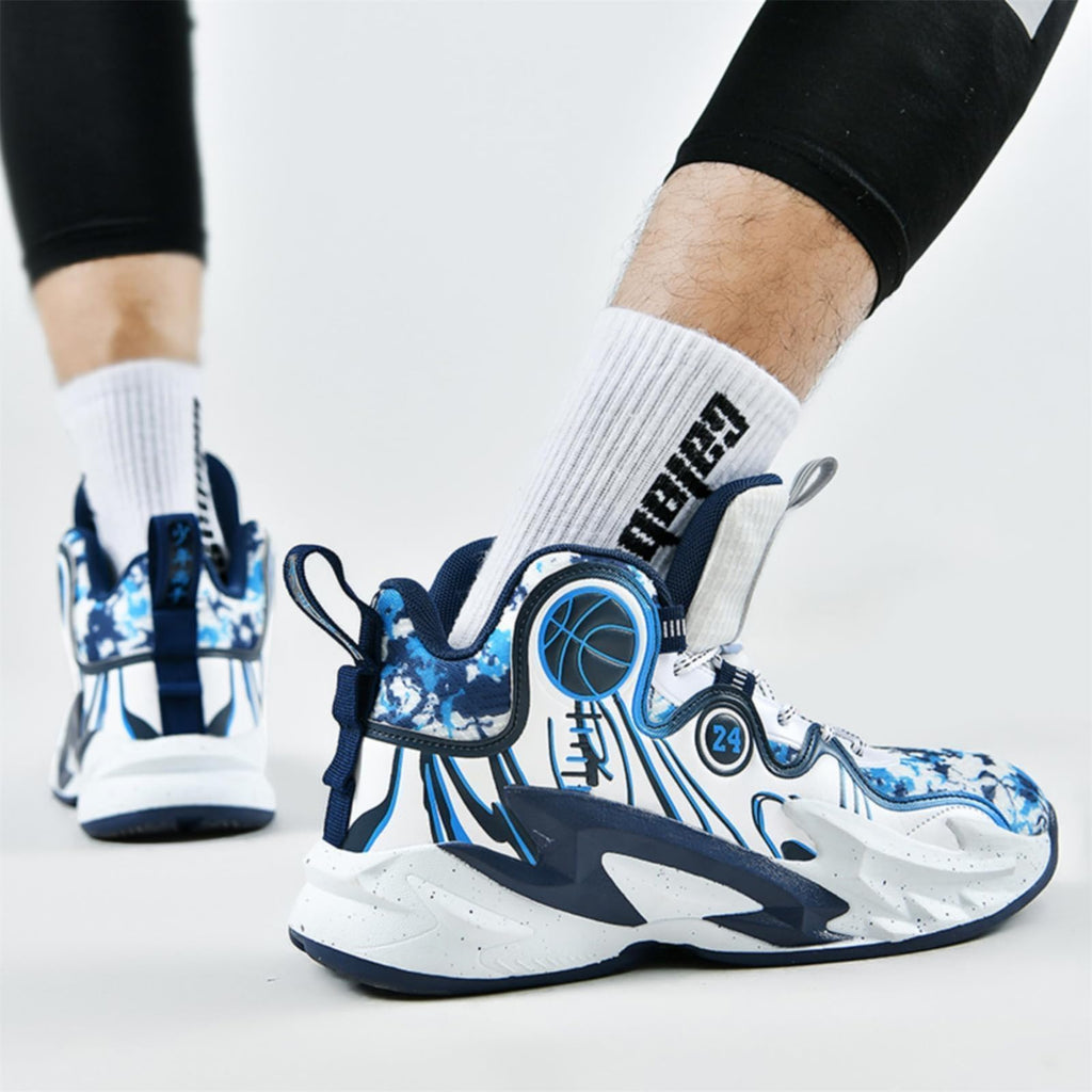 Moodeng Zapatos de baloncesto para hombre, antideslizantes, transpirables, para correr, Fahsion, ligeros, para gimnasio al aire libre