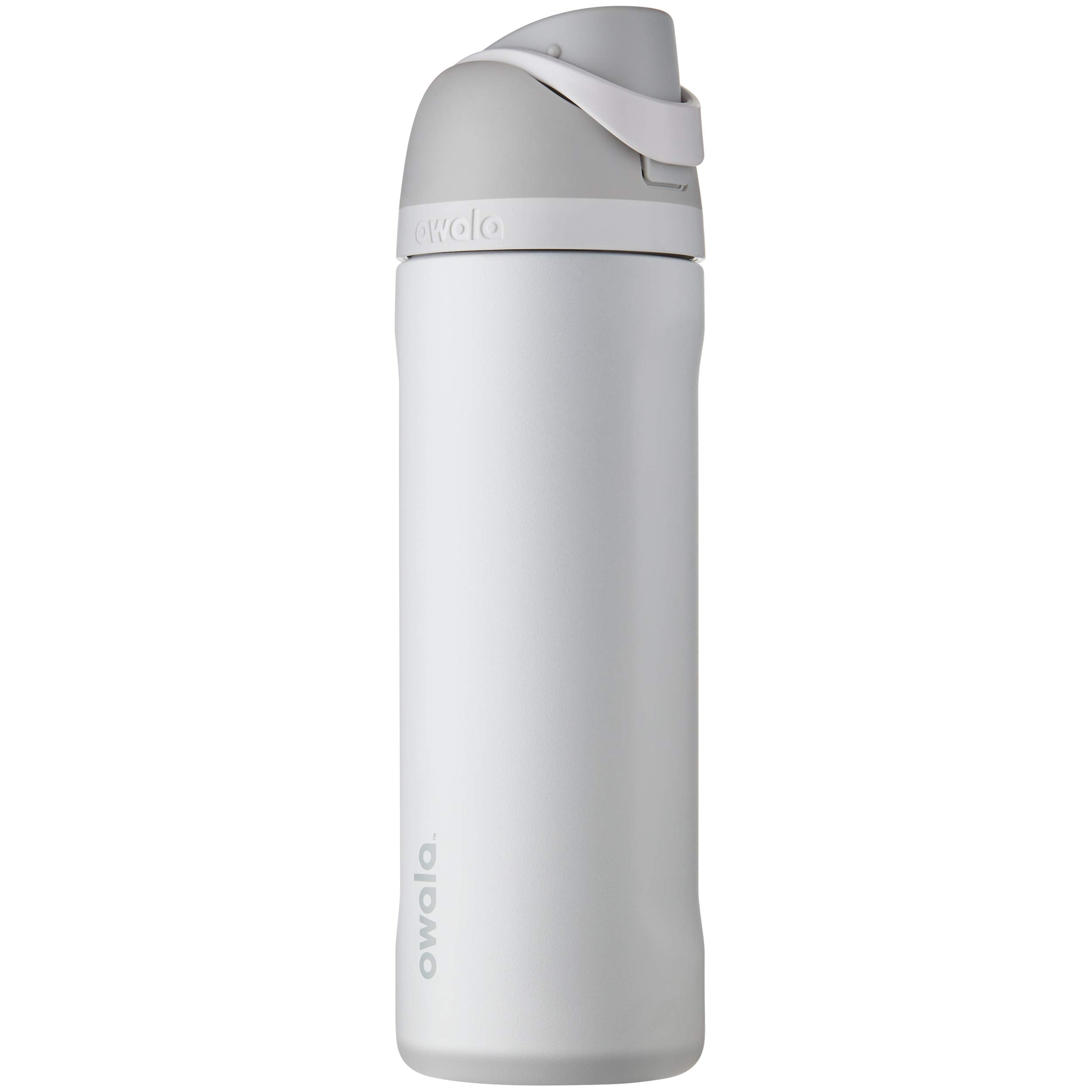 Owala FreeSip - Botella de agua aislada de acero inoxidable con popote para deportes, viajes y escuela, botella de agua deportiva sin BPA, 24 onzas, tropical
