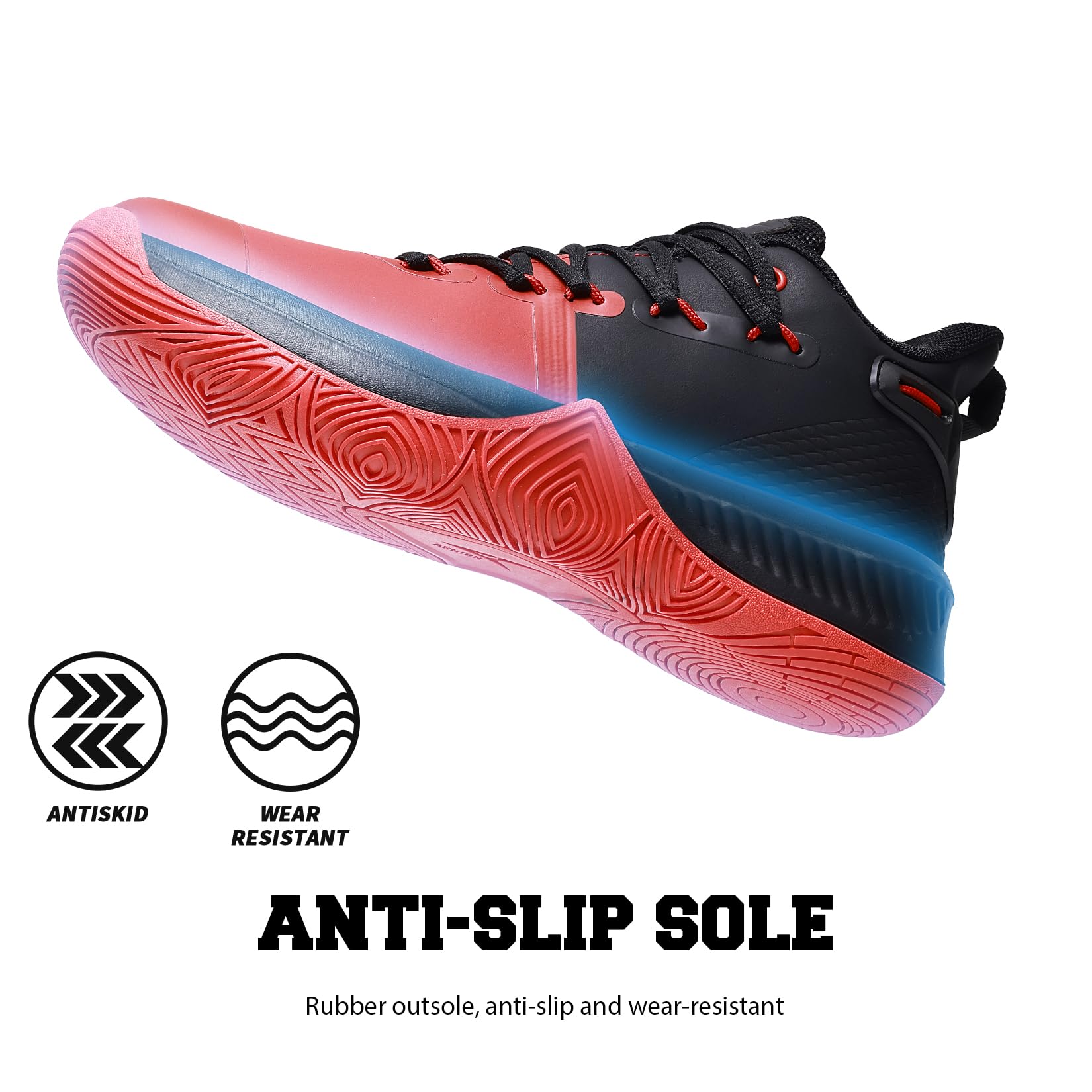 ASHION Zapatos de baloncesto ligeros para hombre