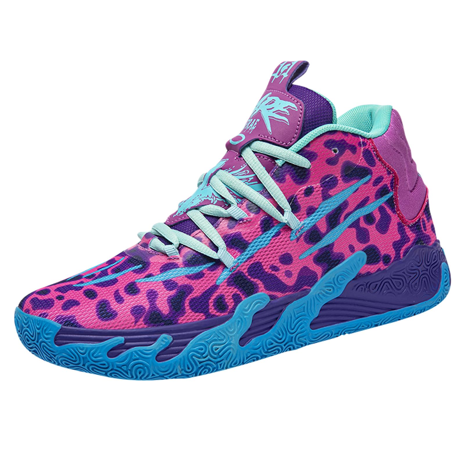 Zapatos de baloncesto de caña alta con cordones para hombre, estilo chino, transpirables, antideslizantes, zapatillas deportivas para exteriores con amortiguación, zapatos de entrenamiento